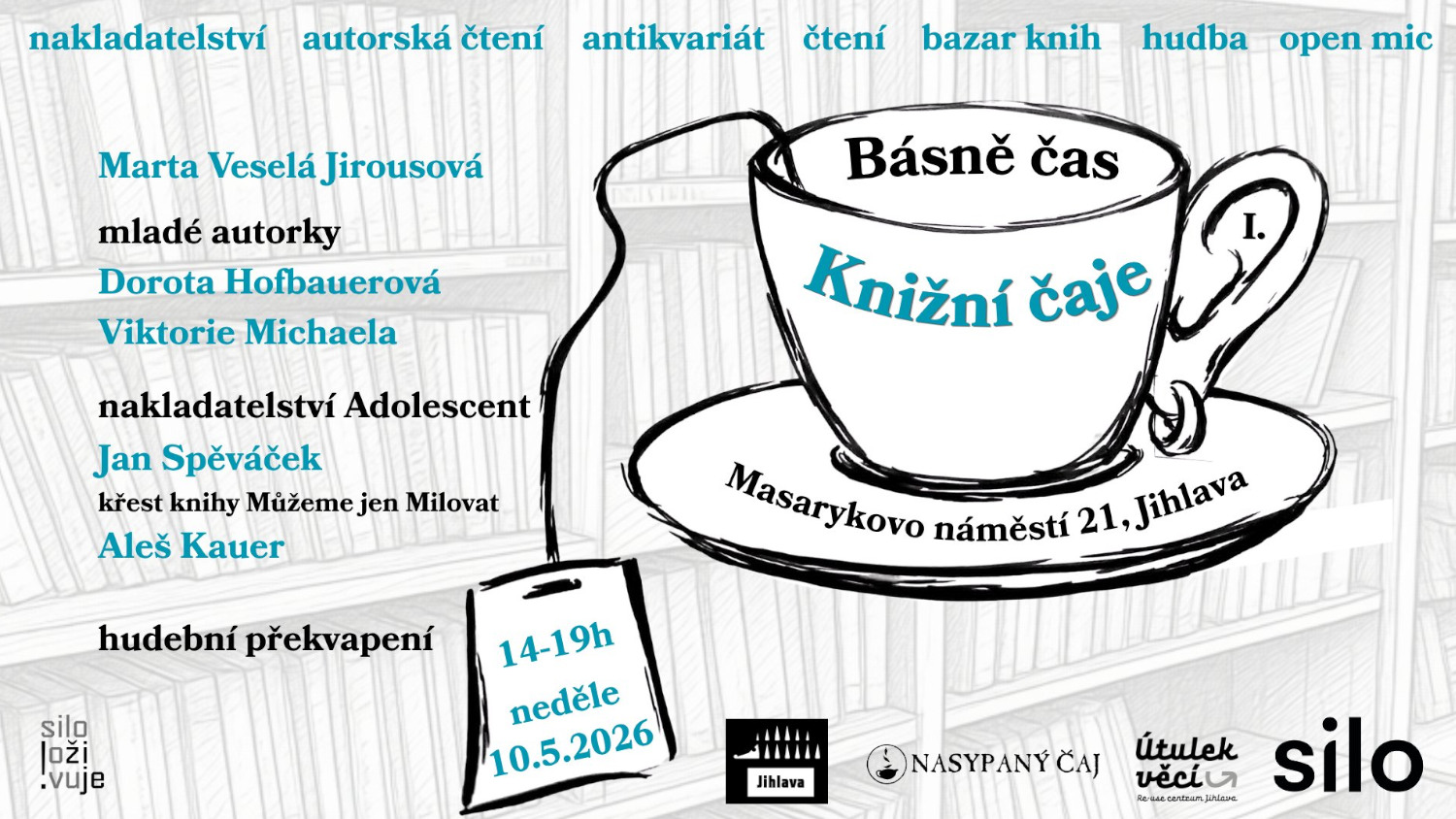 10.5. – Knižní čaje I. Básně čas